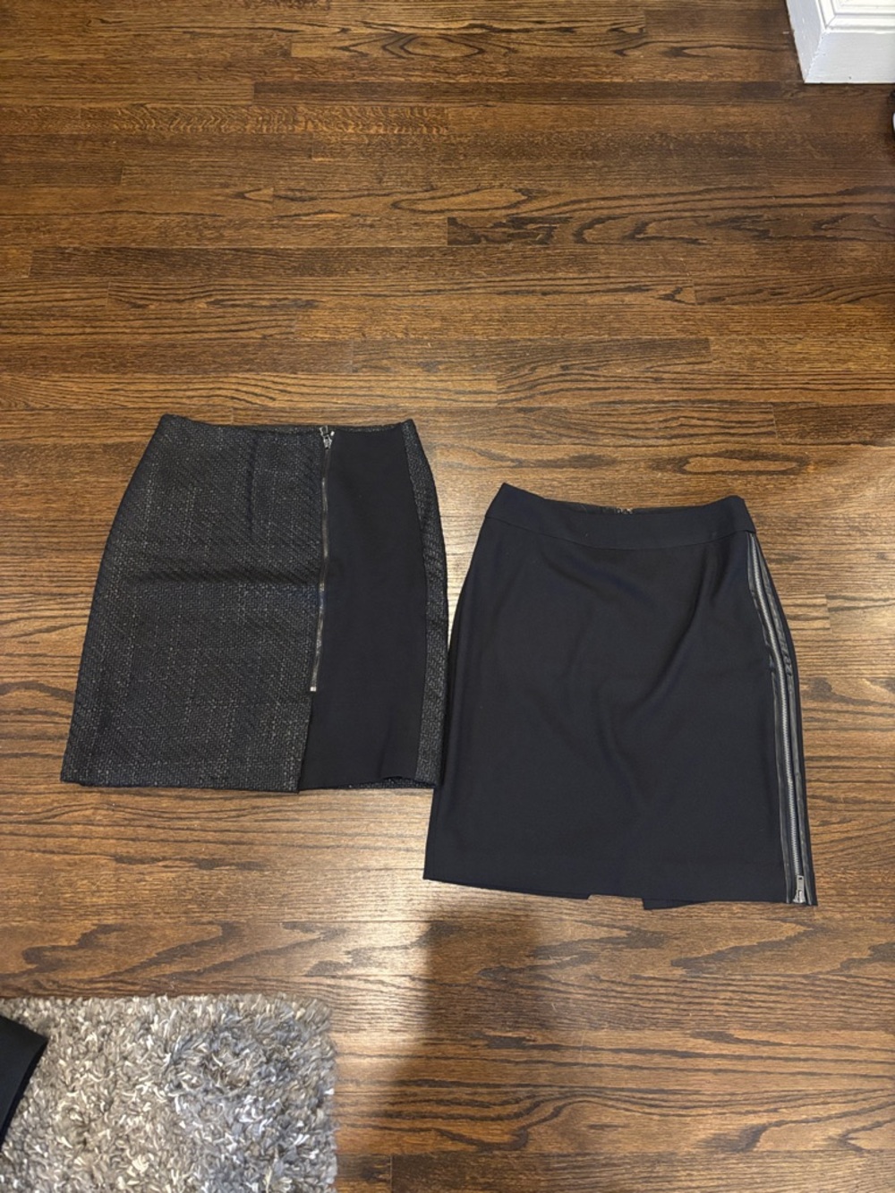 Banana Republic bundle Black Skirts with Zip Accents size 2